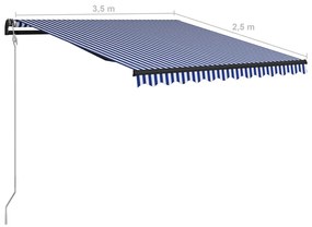 ΤΕΝΤΑ ΣΥΡΟΜΕΝΗ ΑΥΤΟΜΑΤΗ ΜΠΛΕ / ΛΕΥΚΗ 350 X 250 ΕΚ. 3055260