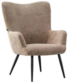 Armchair with Metal Legs C-06 Fylliana Beige 80x75x97 cm