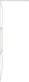 vidaXL Οθόνες ντους Ασημί 90 x 195 cm Γυαλί και Αλουμίνιο