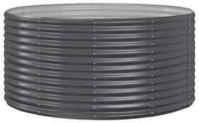 vidaXL Ζαρντινιέρα Ανθρακί 140x140x68εκ Γαλβανισμένος χάλυβας