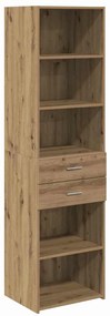 vidaXL Highboard Artisan Oak 50 x 42,5 x 185 εκ. Επεξεργασμένο ξύλο