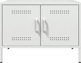 vidaXL Έπιπλα Τηλεόρασης 2 τεμ. Λευκό 68x39x50,5 εκ. από Χάλυβα