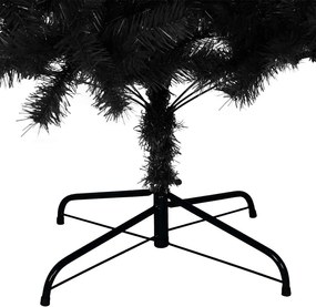 vidaXL Χριστουγεννιάτικο Δέντρο Τεχνητό Με Βάση Μαύρο 210 εκ. PVC