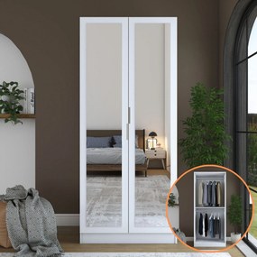 Ντουλάπα Λευκό BROEVIS 90x57.5x210