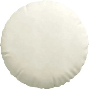 vidaXL Μαξιλάρια καθισμάτων 2 pcs Κρεμ Ø60 x 21 εκ Βελούδο