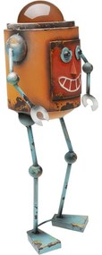 Διακοσμητικό Δαπέδου Robot Sunny Πορτοκαλί 26.67x18.42x52.07εκ. - Πολύχρωμο