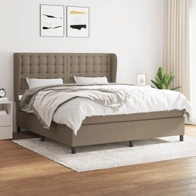 ΚΡΕΒΑΤΙ BOXSPRING ΜΕ ΣΤΡΩΜΑ TAUPE 180X200 ΕΚ. ΥΦΑΣΜΑΤΙΝΟ 3128305