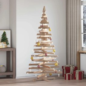 vidaXL Χριστουγεννιάτικα Δέντρα Φυσικό 180 cm Μασίφ ξύλο πεύκου
