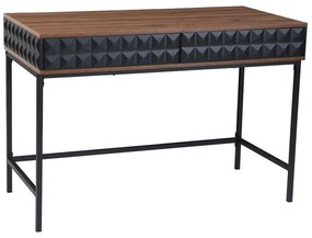 Γραφείο Zuma 28-0303 110.5x54x76cm Black-Walnut