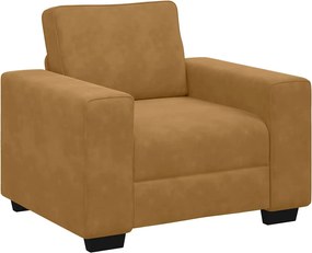 vidaXL Πολυθρόνα Καφέ Βελούδινη 100x77x82 εκ.
