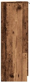 vidaXL Παπουτσοθήκη Όψη Παλαιού Ξύλου 29,5x35x100,5 εκ. Επεξ. Ξύλο