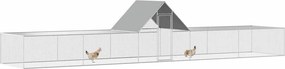 vidaXL Κοτέτσι 10 x 2 x 2 μ. από Γαλβανισμένο Χάλυβα
