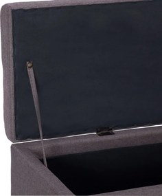 vidaXL Πάγκος με Αποθηκευτικό Χώρο Χρώμα Taupe 116 εκ. από Πολυεστέρα