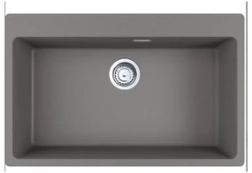 Franke Centro 2.0 CNG 610/210-73 Stone Grey Γρανιτένιος Νεροχύτης 80cm