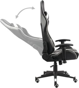 vidaXL Καρέκλα Gaming Περιστρεφόμενη Λευκή από PVC