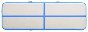 vidaXL Στρώμα Ενόργανης Φουσκωτό Μπλε 400 x 100 x 20 εκ. PVC με Τρόμπα
