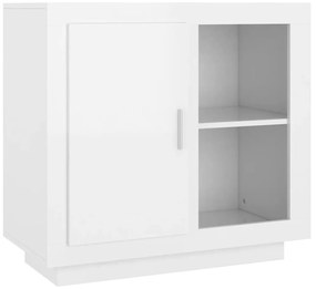 Συρταριέρα Γυαλιστερό Λευκό 80 x 40 x 75 εκ. - Λευκό