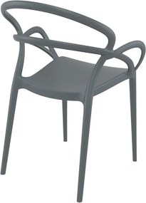 Πολυθρόνα Mila Dark Grey
