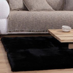 Γούνινο Χαλί (200x300) Nef-Nef Homeware Estelle Black