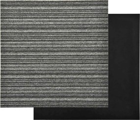 vidaXL Χαλί 20 τμχ. Ριγέ ανθρακί 50 x 50 cm 100% Πολυπροπυλένιο