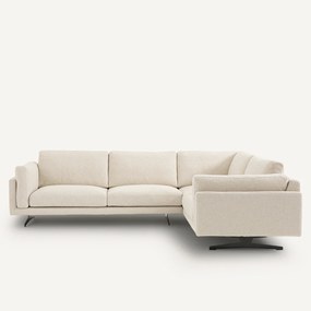 Γωνιακός καναπές με μπουκλέ ταπετσαρία, Cesar