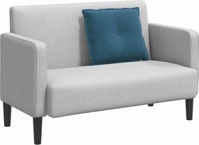 vidaXL Μαξιλάρι Πλάτης Μπλε 60 x 50 cm Υφασμάτινο Κορντουρά
