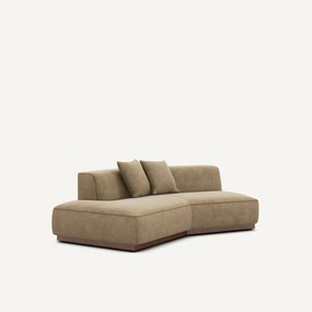 Γωνία καναπέ αριστερή από βελούδο stonewashed, JACOPO