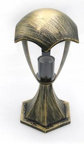 Adeleq Φανάρι Αλουμινίου Επιδαπέδιο H33cm L19cm Ντουί E27 IP44 Ρουστίκ 9-36471