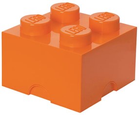 LEGO® ΚΟΥΤΙ ΑΠΟΘΗΚΕΥΣΗΣ ΤΕΤΡΑΓΩΝΟ ΜΕΓΑΛΟ ΠΟΡΤΟΚΑΛΙ 25x25x18cm