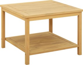 vidaXL Τραπεζάκι Πλευράς Φυσικό Λάδι 60 x 60 x 45 cm