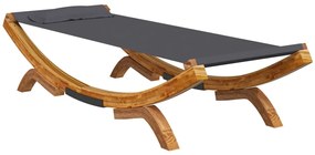 vidaXL Ξαπλώστρα Εξ. Χώρου Ανθρ. 100x188,5x44 εκ. Μασίφ Λυγισμένο Ξύλο