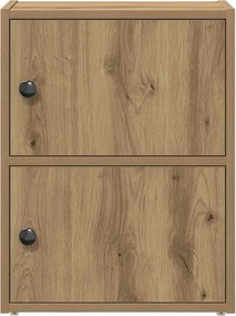 vidaXL Βιβλιοθήκη Αρτισιανή Δρυς 40x24x52 εκ. Επεξ. Ξύλο