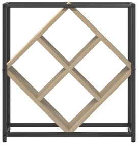 vidaXL Ράφι κρασιών Sonoma Oak 51x18x52,5 εκ. Κατασκευασμένο από ξύλο με επεξεργασία