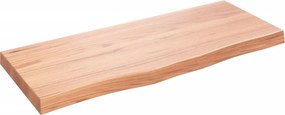vidaXL Επιφ Τραπεζιού Αν Καφέ 100x40x(2-6)εκ. Επεξ. Μασίφ Ξύλο Δρυός