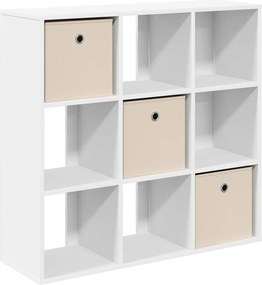 vidaXL Πλαϊνό γραφείο Λευκό 88,5 x 29 x 84,5 εκ.
