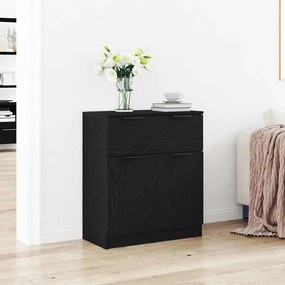 vidaXL Μαύρο Οξιά Κονσόλα 60x30x70 εκ Επεξεργασμένο Ξύλο