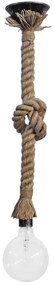 Κρεμαστό Φωτιστικό Οροφής Rope σχοινί Heronia-31-0577-Καφέ 31-0577