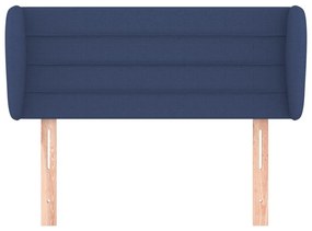 Κεφαλάρι με Πτερύγια Μπλε 93x23x78/88 εκ. Υφασμάτινο 3117272