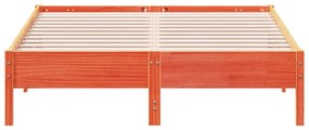 vidaXL Σκελετός Κρεβ. Χωρίς Στρώμα Καφέ Κεριού 160x200 εκ Μασίφ Πεύκο