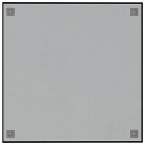 vidaXL Πίνακας Επιτοίχιος Μαγνητικός Μαύρος 60x60 εκ. από Ψημένο Γυαλί