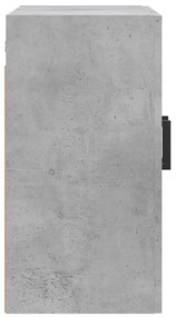 vidaXL Ντουλάπι Τοίχου Γκρι Σκυροδέματος 60x31x60 εκ. Επεξεργ. Ξύλο