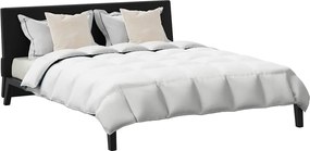 vidaXL Χειμερινό Παπλωματοθήκη με μαξιλάρι 3 pcs Λευκό Φτέρος