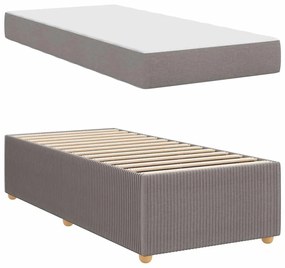 vidaXL Σκελετός Κρεβατιού Άλλο Taupe 90 x 190 cm ύφασμα