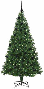 vidaXL Τεχνητό Χριστουγεννιάτικο Δέντρο με 300 LED Πράσινο 210 cm