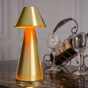 Επιτραπέζιο Διακοσμητικό Φωτιστικό LED Μπαταρίας 21x10cm - Χρυσό