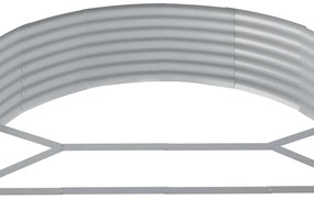 vidaXL Ζαρντινιέρα Ανθρακί 214x140x36εκ Ατσάλι με Ηλεκτρ. Βαφή Πούδρας