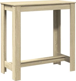 vidaXL Τραπέζι Μπαρ Sonoma Δρυς 102x50x103,5εκ. Επεξεργ. Ξύλο