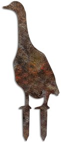 Διακοσμητικό Δαπέδου Κήπου Goose 565TNL1285 26x50cm Rust Aberto Design Metal