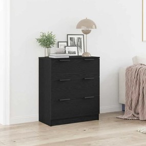 vidaXL Πλαϊνό γραφείο Μαύρη Οξυά 60 x 30 x 70 εκ. Επεξεργασμένο ξύλο