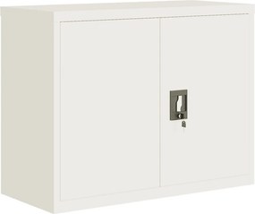 vidaXL Αρχειοθήκη Λευκή 90 x 40 x 70 εκ. από Ατσάλι